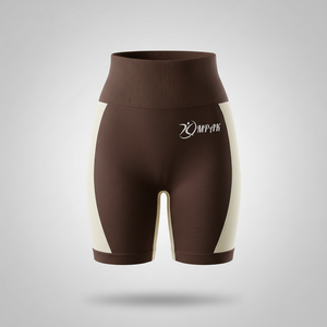 กางเกงขาสั้นออกกำลังกายเอวสูงไร้ตะเข็บ ระบายอากาศได้ดี ยกกระชับสะโพก เหมาะสำหรับโยคะ ปั่นจักรยาน เล่นกีฬา แฟชั่นสตรีทแวร์สำหรับผู้หญิง ช่วยกระชับสัดส่วน - Product Image 1