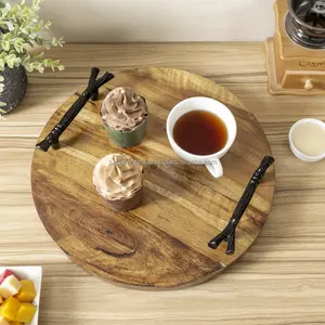 Bandeja Decorativa Navideña de Madera de Alta Calidad - Diseño Moderno Multifuncional, Paquete de Varias Piezas, Hecho por Zahid Exports - Product Image 5