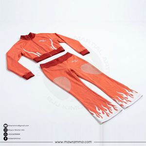 บริการ OEM เสื้อครอปซิป ชุดกางเกงขาบานปักลายเพชรแบบกำหนดเอง ชุดฮู้ดดี้สองชิ้น แฟชั่นสตรีทแวร์ ผ้าฝ้าย 100% - Product Image 3