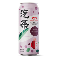 Vietnam's exporteur Rita Private Brand 500ml bruisende ananas thee, hoogwaardige koolzuurhoudende frisdrank, kant-en-klaar, OEM/ODM