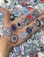 Pierres précieuses synthétiques Fordite de haute qualité, créées en laboratoire, multicolores, en vrac, cabochons Fordite, cristaux de guérison, vente en gros