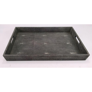 ถาดเรซิ่นลายหนังแกะเทียม ยี่ห้อ DAPHOCO รุ่น 013 ขอบวีเนียร์ ดีไซน์แบบเทมเปอร์ ถาดเสิร์ฟซ้อนกันได้ สำหรับวันวาเลนไทน์ - Product Image 4