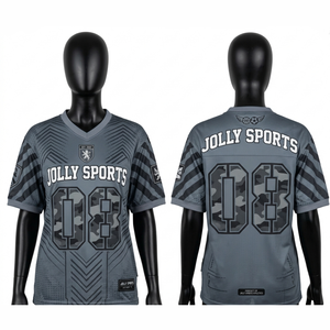 Camiseta de fútbol femenina premium de poliéster GSM con malla gris oscuro, paneles dorados y blancos, diseño personalizado con logo termoadhesivo. Camiseta de fútbol para mujer. - Product Image 5