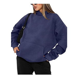 Oversize Women Hoodies Casual <b>Zip</b> <b>Hooded</b> Sweatshirt Loose Fit Pattern Streetwear Drop Shoulder Hoodie - Product Image 3