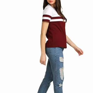 Camiseta clásica de corte regular para mujer, elegante y casual, de manga corta, top de moda / Camiseta para mujer de la mejor calidad - Product Image 5