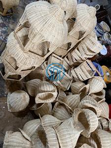 Neutral Seagrass Scalloped Laundry <b>Basket</b> Elegant Shape Stylish Addition For Room And Home <b>Storage</b> In Vietnam - Product Image 6