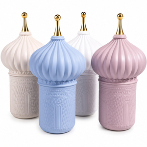 Adornos decorativos de Ramadán estilo minarete islámico, cúpula de mezquita colorida para la mesa de Eid Mubarak musulmán, al mejor precio. - Product Image 5