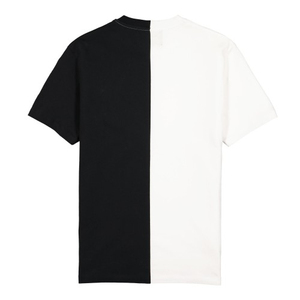 เสื้อยืดคอกลมแขนสั้นผู้ชาย ทรงปกติ ผ้าฝ้ายถัก 100% สไตล์มินิมอล สีบล็อก - Product Image 2