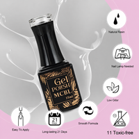 Nouvelles idées de produits : Bouteille de 15 ml de résine pour manucure, lampe LED, style français, vernis à ongles UV en gel pour salon et DIY