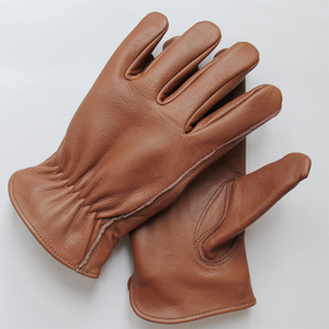 Custom Work <b>Driver</b> <b>Gloves</b> Oem Odm Premium Genuine Leather Breathable Durable Industrial Safety <b>Gloves</b> - Product Image 5