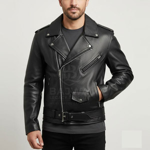 Biker Jacket Premium Leather Look Design With Durable Construction For Motorcycle Riding Casual Wear And Everyday Fashion Style - Product Image 4
