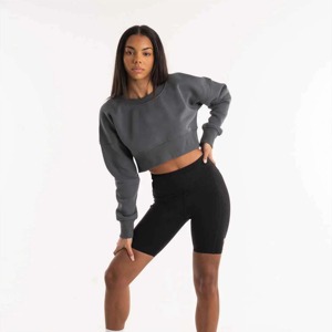 Vente en gros de sweat-shirts pour femmes, personnalisation de marque, OEM, fabricant de vêtements en molleton de coton lourd de qualité supérieure - Product Image 4