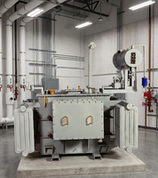 Transformateur abaisseur de tension pour distribution d'énergie 1000 KVA à 3350 KVA 33kV à 400V Triphasé immergé dans l'huile 50Hz