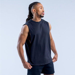 Débardeur Homme Musculation Haute Qualité Coupe Ample Style Urbain Décontracté Logo Personnalisé OEM Vêtements Tendance Prix Usine Respirant - Product Image 2
