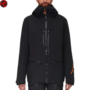 Chaqueta de Senderismo Hexaplus Industries Negra, Impermeable, Antibacteriana, para Invierno, con Cremallera, Capucha y Forro Desmontable, Logotipo Frontal, Unisex - Product Image 1