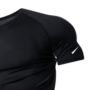 <b>Mens</b> Short Sleeve Compression <b>Shirt</b> Athletic Training Sports Slim Fit Quick Dry <b>Stretch</b> Workout Running Gym Solid 200 Grams - Product Image 4