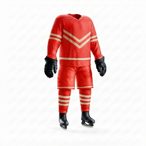 Tenue de hockey sur glace haut de gamme, vêtements d'équipe de hockey sur glace, maillot personnalisé imprimé, tissu extensible haute performance pour le jeu compétitif, personnalisable - Product Image 5