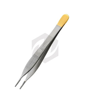Pinzas Quirúrgicas Adson Premium de 4 3/4 Pulgadas, 7x7, Dientes de Acero Inoxidable, Agarre Superior, Instrumento Dental y Veterinario, Fuente de Alimentación Manual - Product Image 6