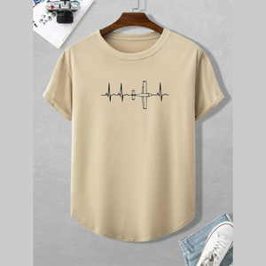 Camiseta de Hombre de Talla Grande, 100% Algodón Terry, Antiencogimiento, Transpirable, de Secado Rápido, Ecológica, Personalizable, Diseño en Blanco, Manga Corta - Product Image 5
