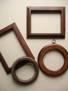 Irregular Geometric Wooden Picture <b>Frame</b> Unique Asymmetric Mid Century Photo <b>Frame</b> Wholesale Custom Wood <b>Frame</b> - Product Image 2