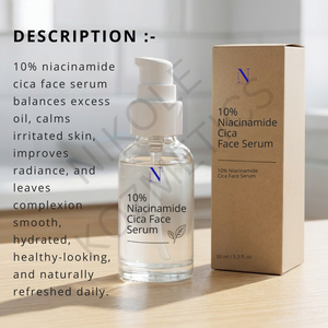 Nikole Kozmetics 10% Niacinamide Green Tea <b>Face</b> <b>Serum</b>-Brightening Pore Minimizing Oil Control 100mL OEM Private Label - Product Image 5