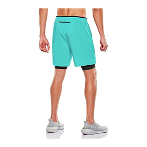 Stylish and Functional <b>Mens</b> 2-in-1 Sports <b>Shorts</b> Built-In <b>Compression</b> Liner Ideal for Training and Casual Wear - Product Image 1