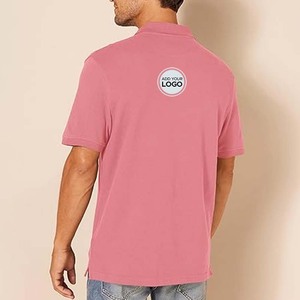เสื้อโปโลลายทางสำหรับผู้ชาย, เสื้อกอล์ฟลำลองแขนสั้นทรงพอดีตัวกันความชื้นแบบลำลองสำหรับผู้ชาย - Product Image 3