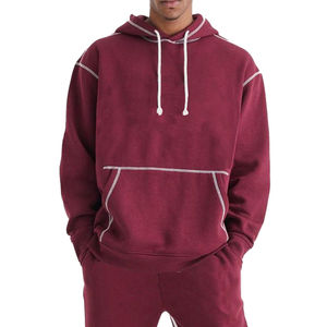 Conjunto deportivo informal de invierno para hombre, estilo streetwear, hecho a medida, 100% algodón, con capucha, forro polar transpirable. - Product Image 4