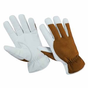 Gants de sécurité industriels unisexes en cuir de chèvre pleine fleur haute performance pour travaux lourds et jardinage, avec logo personnalisé - Product Image 5