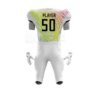 Uniforme de football américain confortable et respirant en polyester pour hommes - Design personnalisable pour les séances d'entraînement sportif - Product Image 3