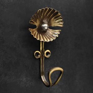 Porte-serviettes mural moderne minimaliste en métal à double crochet, gain de place - Product Image 3