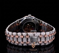 Montre de style Hip Hop sertie de pierres, qualité supérieure, nouveau design personnalisé, montre en moissanite pour cadeau, disponible pour achat en gros