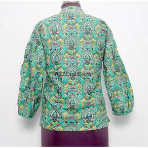 Vestidos Casuales de Oficina para Mujer, Estilo Inglés, Tejidos a Mano, 100% Algodón, Transpirables, Manga Larga, Cuello Redondo, Estampado Floral - Product Image 6