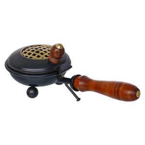 Brûleur d'encens en métal artisanal unique avec motifs découpés au laser pour cadeau religieux et décoration intérieure à prix de gros en Inde - Product Image 2