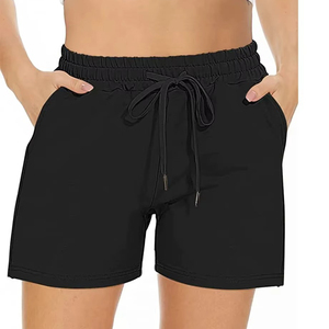 Shorts de algodón personalizados de alta calidad para mujer, casuales, de color sólido, en stock, tela transpirable, de secado rápido y a precio económico. - Product Image 6