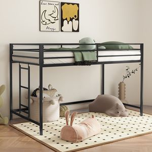 Letto a Castello Twin Loft Adam Junior in Metallo Nero - Product Image 2