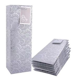 <span class=keywords><strong>Sac</strong></span> en <span class=keywords><strong>papier</strong></span> doré pour vin, avec logo personnalisé et poignée à cordon, pour bouteilles de vin simples ou doubles – Vente en gros sur <span class=keywords><strong>Amazon</strong></span> - Product Image 3