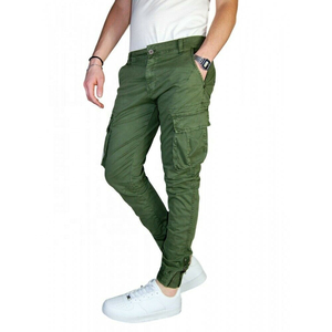 Pantalones Jogger Cargo Grises Ecológicos para Hombre, Cierre con Cordón, Cintura Elástica Ligera, Múltiples Bolsillos, Ropa Casual de Calle - Product Image 6