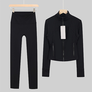 Custom Logo Private Label Yoga <b>Jacket</b> <b>Women</b> High Quality Full Zip Athletic Sportswear Tracksuit Top - Product Image 1