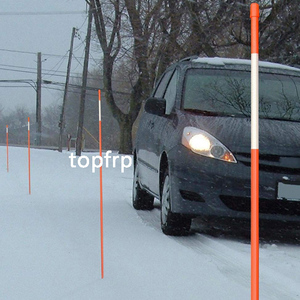 High Strength Durable and Reflective Fiberglass <b>Plastic</b> <b>Rods</b> for Driveway Markers Custom Processing Service-Cutting Available - Product Image 2