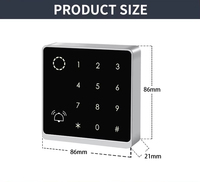 Kartu Keypad Kontrol Akses Gesek 125Khz EM Pengontrol Pintu Produk Perlindungan Keamanan Pembaca Kartu Sistem Kontrol Akses OEM