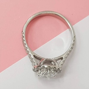 Anillo de Compromiso de Moissanita para Mujer, Joyería Nupcial - Product Image 4