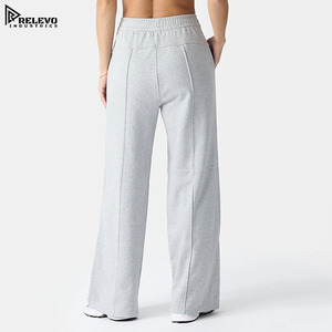 กางเกงวอร์มขาบานทรงหลวมสำหรับผู้หญิงแบบพรีเมียมสั่งทำพิเศษ – กางเกงกีฬาลำลองทรง Y2K ไซส์ใหญ่พิเศษ 3XL ขั้นต่ำในการสั่งซื้อน้อย - Product Image 2