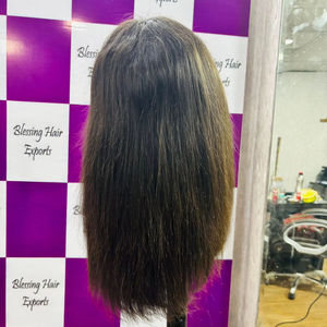 Perruque Bob à prix abordable, avec closure 2/6, prix de gros, cheveux courts épais à double tirage - Product Image 1