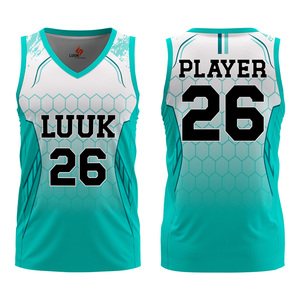 Maillot de basket-ball pour homme, sans manches, col en V, taille plus, respirant, anti-transpiration, séchage rapide, avec logo imprimé par sublimation sur le devant - Product Image 1
