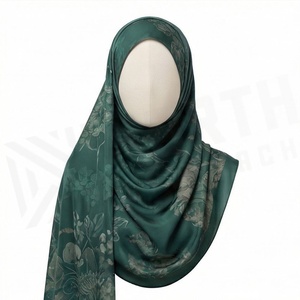 Hiyab de poliéster de color sólido para mujer, tela jersey, agradable al tacto, para uso diario, pañuelo étnico de Oriente Medio. - Product Image 2