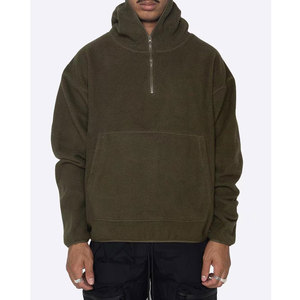 2023 nouveaux sweats à capuche pour hommes sweats à capuche à fermeture éclair polaire couleur unie homme à capuche plaque légère à manches longues pull mâle-Ar - Product Image 1