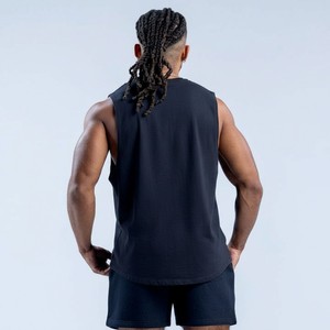 Débardeur Homme Musculation Haute Qualité Coupe Ample Style Urbain Décontracté Logo Personnalisé OEM Vêtements Tendance Prix Usine Respirant - Product Image 3