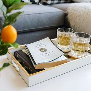 Bandeja Blanca de Lujo con Impresión UV Personalizada de Fábrica, Bandeja de Servicio de Alta Calidad para Restaurantes - Product Image 2