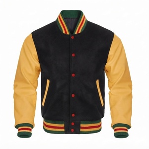 Chaqueta Varsity de Alta Calidad para Hombre, Estilo Letterman, Personalizable, Vintage, Streetwear, de Algodón para Invierno y Otoño, Corte Regular, Venta al Por Mayor - Product Image 1